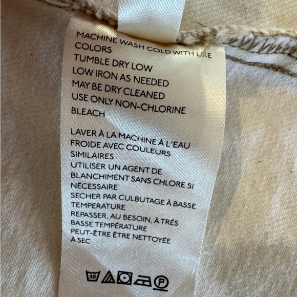 Free People We The Free Mambo Denim Midi Skirt Fringe hem 31 White wash New - Picture 15 of 16